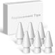 Replacement Tips for Apple Pencil 2nd Gen/1st Gen - 1:1 Original Size (2X More Durable), Fit Well with iPad Pen for iPad Pro/Mini/Air, Active Stylus Nibs, Pack of 6