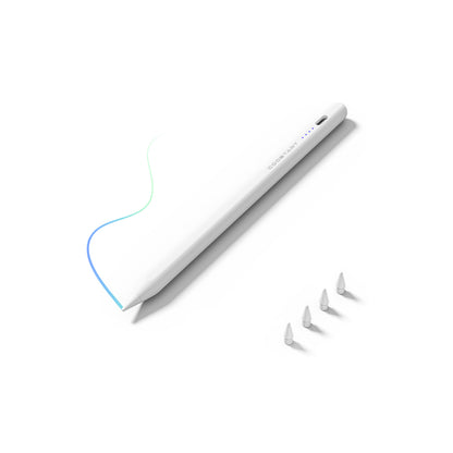 COOSTART ZP1 Stylus Pen for iPad 2018-2025, Ultra Fast Charge in 20 Mins, Palm Rejection, Compatible with iPad 11th - 6th Gen, iPad Pro 12.9"/11"/M4, Air 5/4/3/M2/M3, Mini 6/5 Gen, White