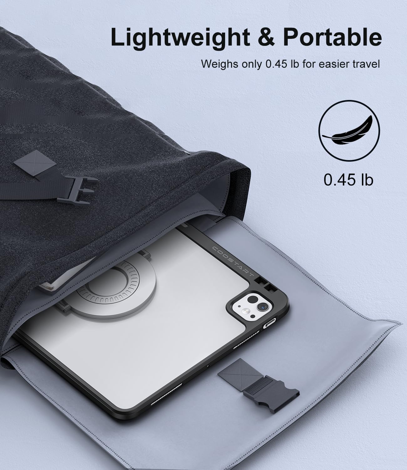 Rotating Case for iPad (A16) 11th Generation 11 Inch 2025, iPad 10th Generation 10.9 Inch 2022 with Pencil Holder, 360 Degree Rotating Stand for Portrait/Landscape Modes, Case with Stand, Black