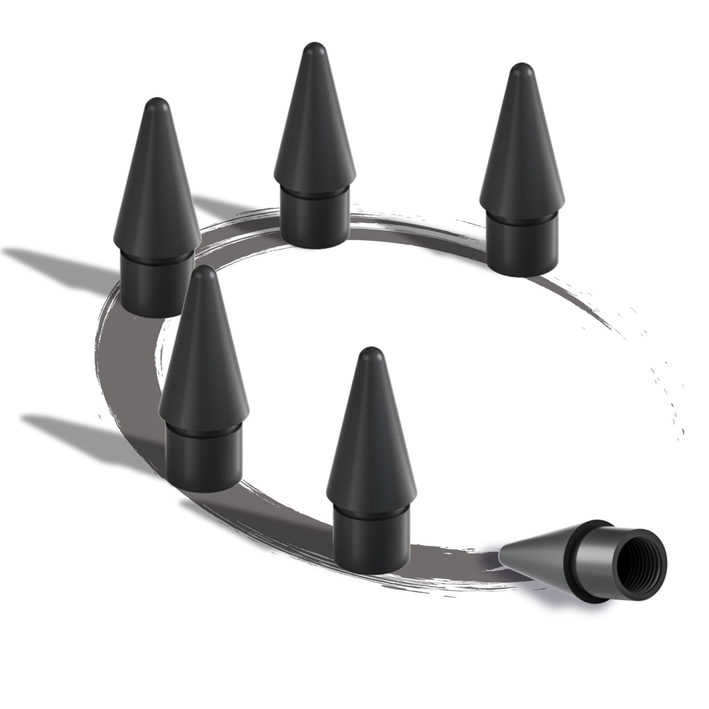 Replacement Tips for Apple Pencil 2nd Gen/1st Gen/USB-C/Apple Pencil Pro Generation, Exact Match to Apple Pen Nibs, Black, 6 Pack
